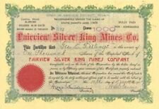 Fairview Silver King Mines Co. - Stock Certificate - Mining Stocks picture