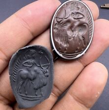 Rare Medieval Intaglio Seal Cylinder Jasper Stone Stamp Bead picture
