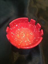 Ashtray Vintage plastic ashtray from 1960's- Red speckled Confetti picture