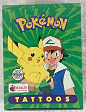 1999 Pokémon Tattoos Topps/Nintendo New Box 50 Sealed Packs Charizard Pikachu picture