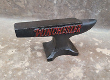 Winchester Rifles Anvil Cast Iron Gunsmith Gun Collector Paperweight picture