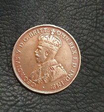 1933 AUSTRALIA ONE PENNY COIN - KING GEORGE 5 - EF - CONDITION picture
