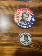 VINTAGE LARGE 3.5” VOTE FOR OUR NEXT PRESIDENT ROBERT F KENNEDY PIN BUTTON picture