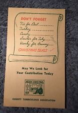 1948 CHRISTMAS POST CARD TUBERCULOSIS ASSOCIATION NOT POSTED GREAT SHAPE picture