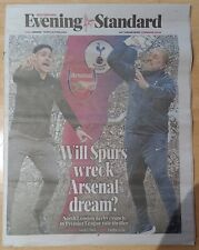 London Evening Standard Newspaper - 26th April 2024 - Spurs Arsenal London Derby picture