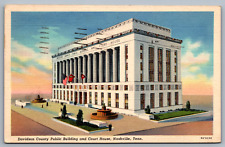 Postcard Davidson County Public Bldg Courthouse Nashville Tennessee Posted 1938 picture
