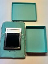 Tiffany & Co. 3x4 Pewter Picture Frame Glass Metal Dust Bag Box BRAND NEW picture