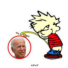 Piss on Biden sticker decal anti biden conservative window bumper sticker picture