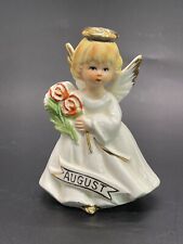 Vintage August Birthday Angel Figurine Kistchy Cute A Price Import Japan 4