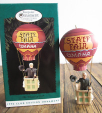 NEW Hallmark 1996 Club Edition Ornament Wizard of Oz State Fair Omaha Balloon picture