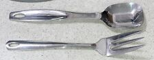 ONEIDA 18/8 STAINLESS STEEL 2 PIECE SERVING SPOON AND FORK SET picture