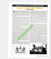 Admiral Sir William Monson - 1988 Article picture