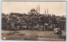 RPPC Constantinople Mosquee de Sulemanie Turkey Postcard picture