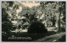 Vintage Postcard CT Lakeville Manor Camp for Girls Lake Wonoscopomuc Campus ~786 picture