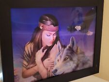 3 in 1 Lith Ogram Native American framed picture picture