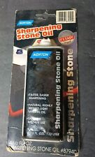 Vintage 1992 Norton Sharping Stone Oil Never Used Sealed Package 4.5fl. Oz (New) picture