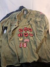 Vintage 1940s-50s Boyscout Shirts, Patches And  Button Lot picture