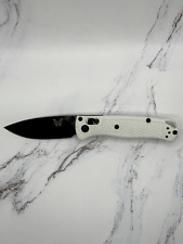 Benchmade 533BK-1 Mini Bugout 533 Knife White Handle Black Drop Point Blade picture