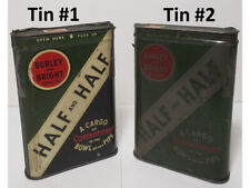 Two (2) Vintage Burley & Bright Tobacco Tins of Half & Half Tobacco - Empty picture