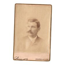Antique Photograph Cabinet Card Rundle Edwardsville Ills. Thomas Binney (Father) picture
