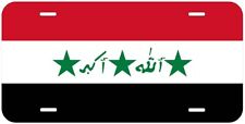 1991-2004 Iraq Flag Novelty Car Tag Auto License Plate picture