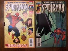 Amazing Spider-Man (1999) #1 and #2 (rare Kubert variant cover) Marvel picture