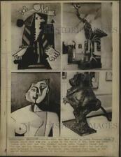 1973 Press Photo Samples of Pablo Picasso's unique style. - mjx88271 picture