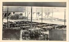 RPPC Dining Lanai KONA INN Hotel Interior Hawaii c1940s Vintage Postcard picture