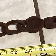 CIVIL WAR ERA  51”  SECTION OF IRON HARNESS CHAIN WITH U S MARKED SWIVEL - RINGS picture
