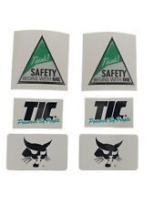 6 Lot TIC & Bobcat Stickers Oilfield Union Steel Workers P110 picture