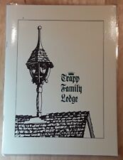 VINTAGE MENU. TRAPP FAMILY LODGE. STOWE, VT.  MAY, 1988. picture