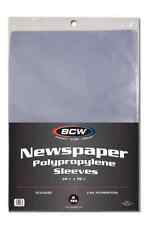(25 Pack) BCW Newspaper Sleeves 14x19 Acid Free Archival Quality 2 Mil Poly Bags picture