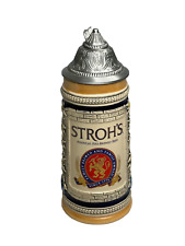 Rare Stroh’s Beer Stein with Pewter Lid made in West Germany by GERZ picture