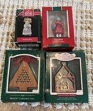 Set Of Four Vintage Hallmark Ornaments 1989, 1987, 1988, 1991 picture