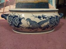 Vintage Blue And Whites Porcelain Planter Chinese picture