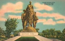 Postcard MO Kansas City Pioneer Mother Statue Penn Valley Park Vintage PC G8001 picture