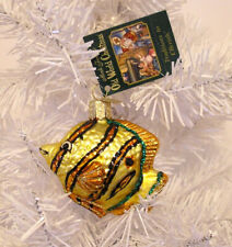 2001 OLD WORLD CHRISTMAS - THE ANGEL FISH -BLOWN GLASS ORNAMENT NEW W/TAG picture