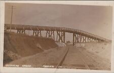 Overhead Bridge Tangier Railroad c1910s RPPC Photo Postcard picture