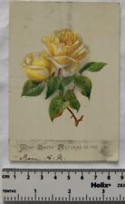 1882 birthday card - roses picture