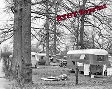 Photograph Vintage Campers in Millington Tennessee Year 1940 picture
