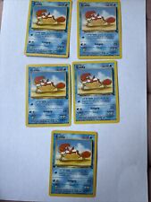 Pokemon Cards WOTC 1999: Krabby 51/62 x 5 - Fossil Set picture