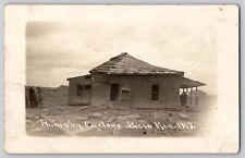April 20, 1912 Ruins Cyclone Tornado Bison Rush County KS RPPC Photo Postcard picture