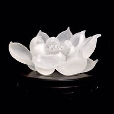 0.76lb Natural clear Quartz lotus Crystal Energy  Reiki Healing Gem Decor picture