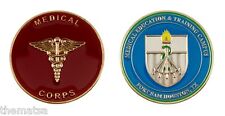  MEDICAL CORPS FORT SAM HOUSTON MEDICAL EDUCATION NAVY ARMY 1.75  CHALLENGE COIN picture