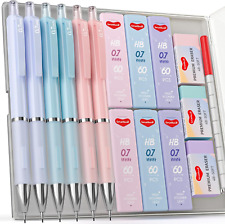 6PCS 0.7Mm Mechanical Pencils Set Pastel Mechanical Pencils with 360PCS HB Lead picture