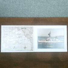 VTG USS Southerland (DD 743) Ships Log Track Chart Major Events Official Photo picture