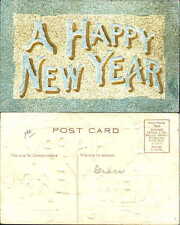 New Year postcard ~ large letter Happy New Year picture