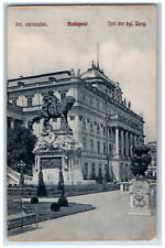 Budapest Hungary Postard Kir. Varreszlet Part of Royal Family Castle 1930 picture