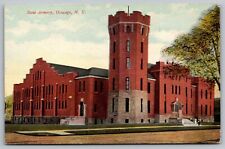 State Armory Oswego New York Street View US Military Government VNG UNP Postcard picture