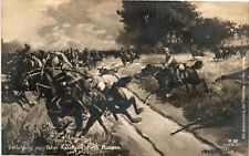 Vintage Postcard- A88. Verfolgung russischer Kavallerie Husaren. Unposted 1910 picture